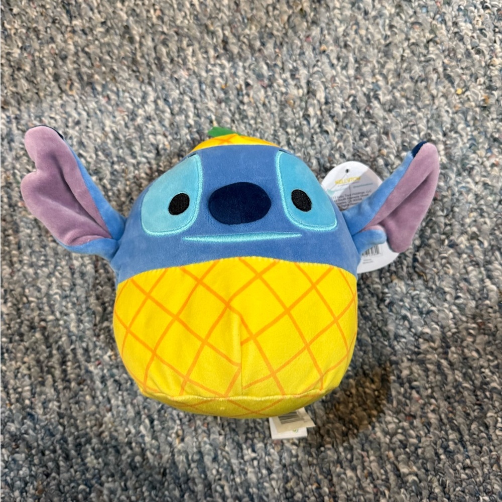 Squishmallows Disney Stitch Dressed in a Pineapple Costume 6.5" NWT